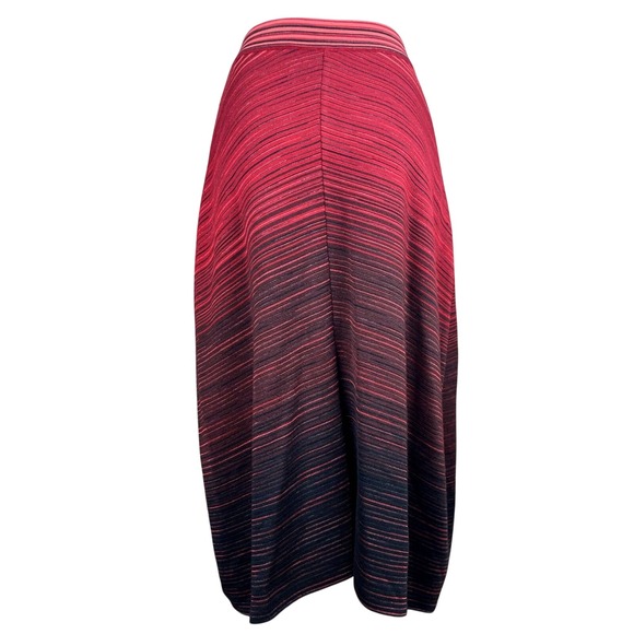 Vintage M MISSONI Womens Wool Stretch Skirt (40) (4) Red Italy Elastic Waist Y2K - Picture 1 of 7